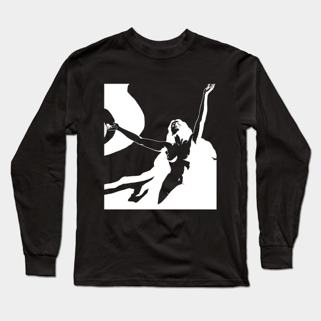 Frau mit erhobenen Armen Long Sleeve T-Shirt by Helgar